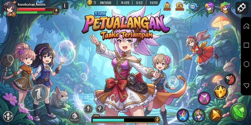 Gameplay dinamis dalam 55RK yang memukau.