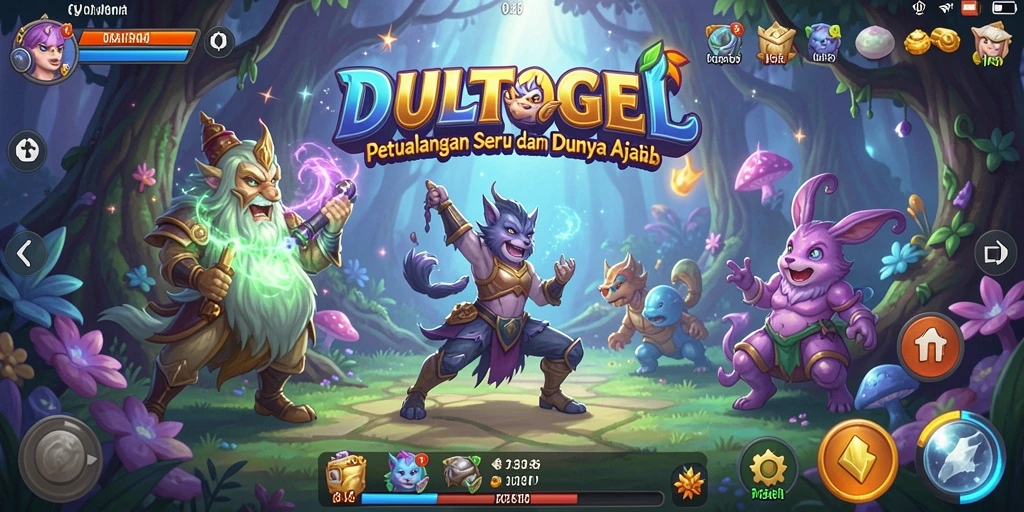 Screenshot DULTOGEL menunjukkan gameplay petualangan yang menarik.