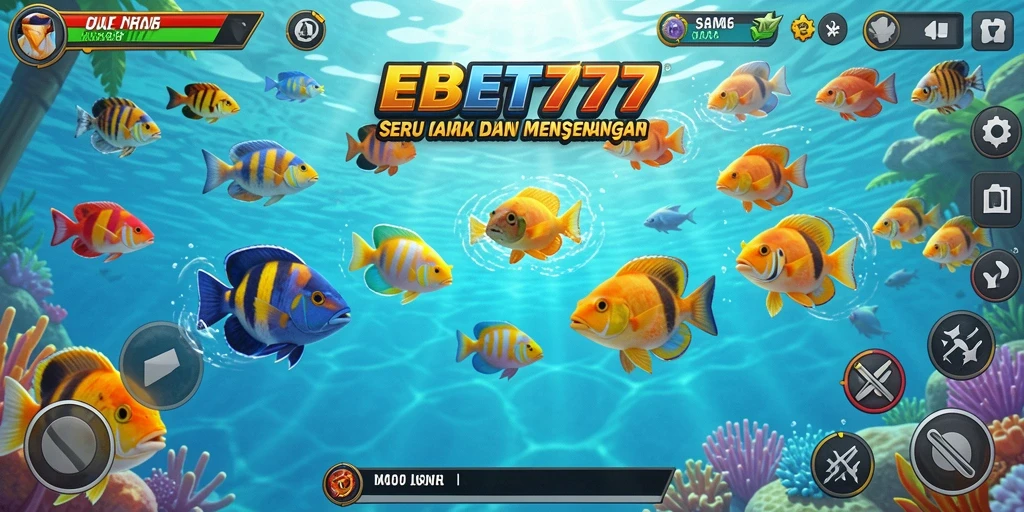 Gameplay seru Tembak Ikan di EBET777 dengan efek visual menawan.