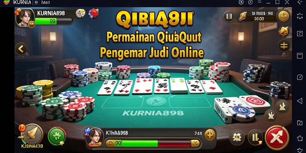 Tampilan gameplay seru KURNIA898 dalam permainan QiuQiu.