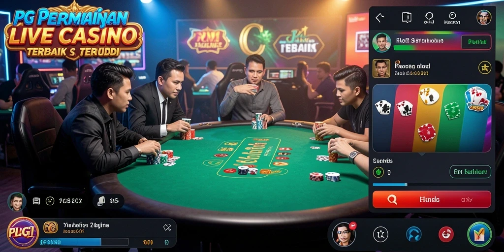 Tampilan gameplay menarik PG11 dengan dealer profesional dan interaksi langsung.