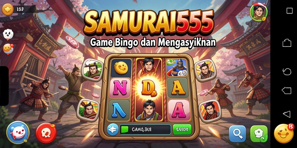 Tampilan gameplay menarik dari SAMURAI555 dalam suasana Bingo.
